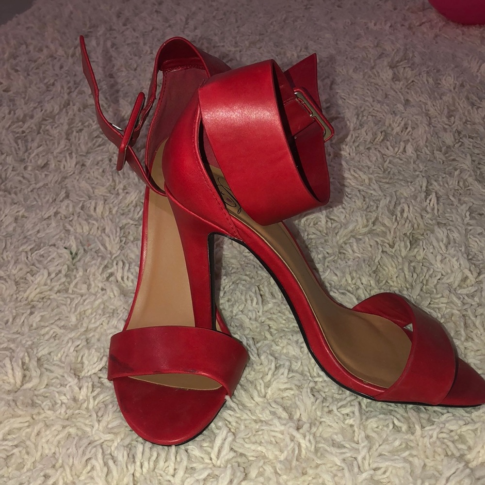 Red sandals